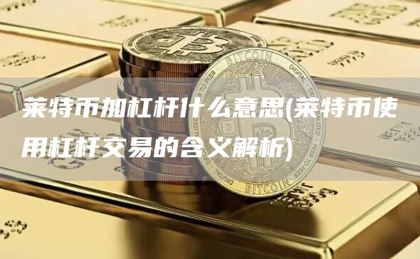 莱特币加杠杆什么意思 - 莱特币使用杠杆交易的含义解析